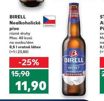 Kaufland Pivo birell nealko nabídka