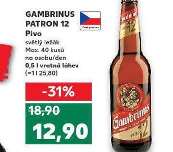 Kaufland Pivo gambrinus patron 12 nabídka
