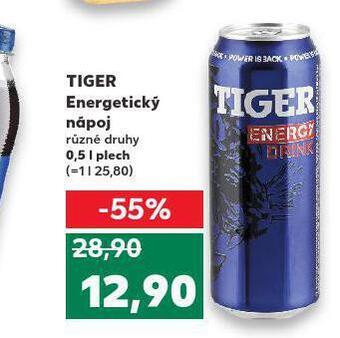 Kaufland Tiger energetický nápoj nabídka