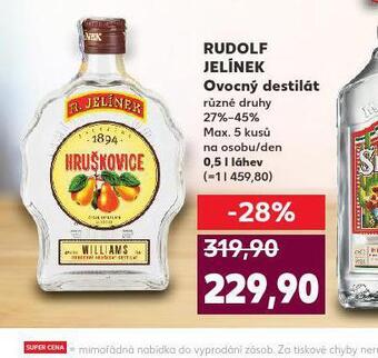 Kaufland Rudolf jelínek ovocný destilát nabídka