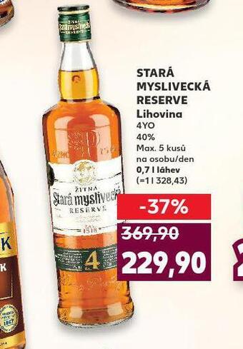 Kaufland Stará myslivecká reserve nabídka