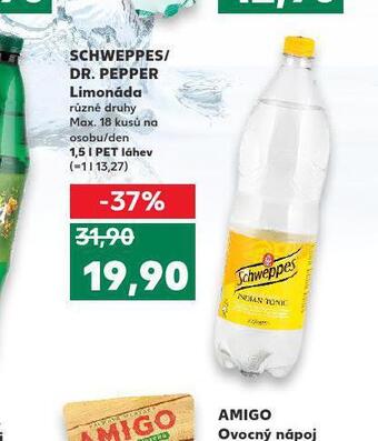 Kaufland Schweppes / dr. pepper nabídka