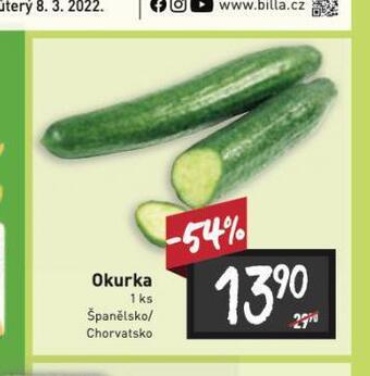 Billa Okurka nabídka