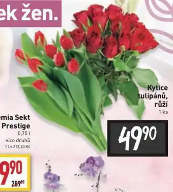 Billa Kytice tulipánů, růží nabídka