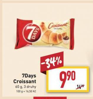 Billa 7days croissant nabídka