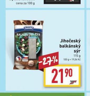Billa Balkánský sýr nabídka