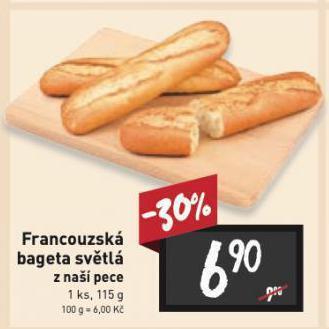 Billa Francouzská bageta nabídka