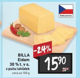 Billa Eidam sýr nabídka