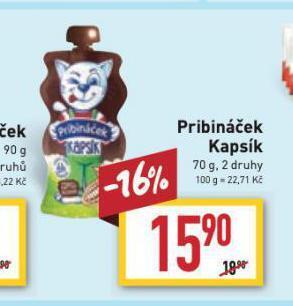 Billa Pribináček kapsík nabídka