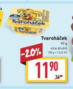 Billa Tvaroháček nabídka