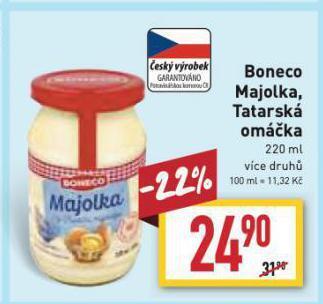 Billa Boneco tatarská omáčka nabídka