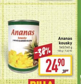 Billa Ananas kousky nabídka