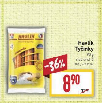 Billa Havlík tyčinky nabídka