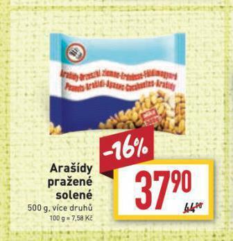 Billa Arašídy pražené nabídka