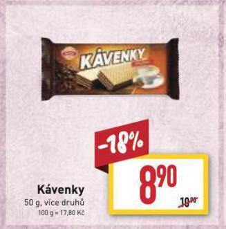Billa Kávenky nabídka