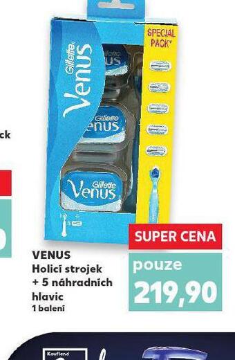 Kaufland Venus holicí strojek + 5 náhradních hlavic nabídka
