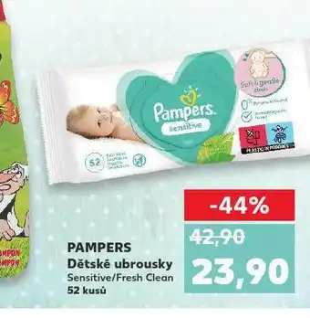 Kaufland Pampers vlhčené ubrousky nabídka