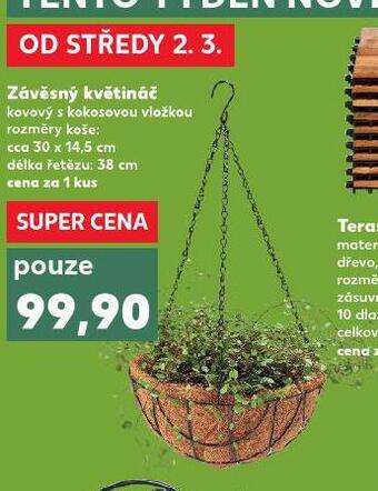 Kaufland Závěsný květináč nabídka