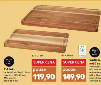 Kaufland Prkénko 40 x 26 cm nabídka