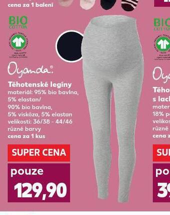 Kaufland Těhotenské legíny nabídka