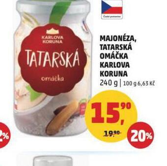 Penny Market Tatarská omáčka karlova koruna nabídka