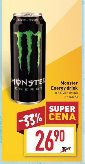 Billa Monster energy drink nabídka