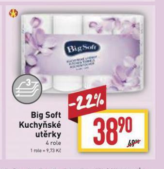 Billa Big soft kuchyňské utěrky nabídka