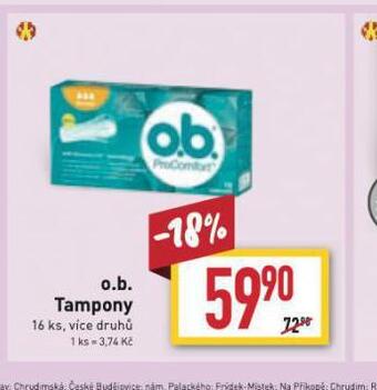 Billa O. b. tampony nabídka