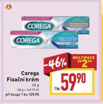 Billa Corega fixační krém nabídka