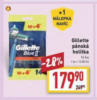 Billa Gillette pánská holítka nabídka