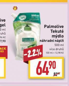 Billa Palmolive tekuté mýdlo nabídka