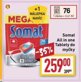 Billa Somat tablety do myčky nabídka