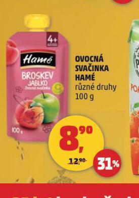 Penny Market Hamé ovocná svačinka nabídka