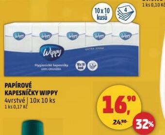 Penny Market Wippy papírové kapesníky nabídka