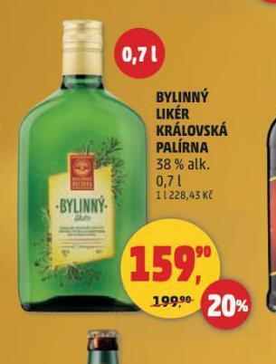 Penny Market Bylinný likér královská palírna nabídka