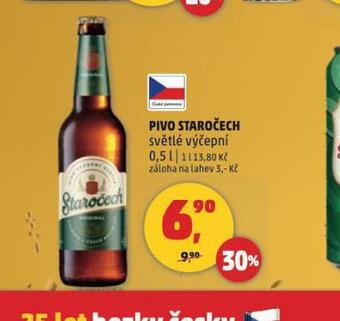 Penny Market Pivo staročech nabídka