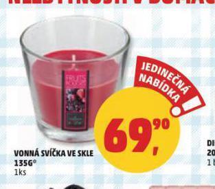 Penny Market Vonná svíčka ve skle nabídka