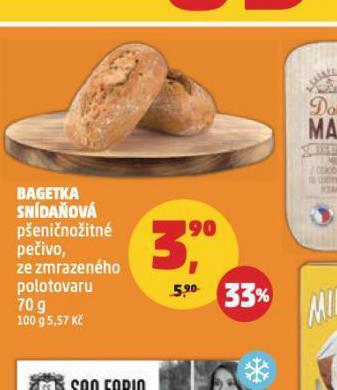 Penny Market Bagetka snídaňová nabídka