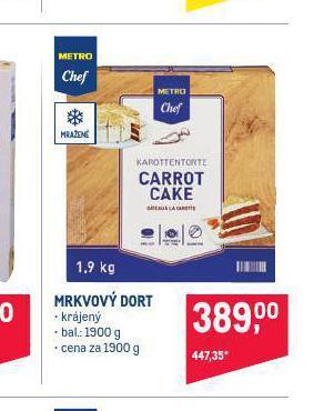 Makro Mrkvový dort nabídka