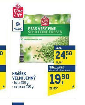 Makro Hrášek velmi jemný nabídka