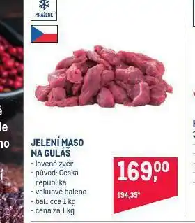 Makro Jelení maso na guláš nabídka