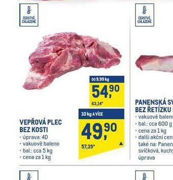 Makro Vepřová plec bez kosti nabídka