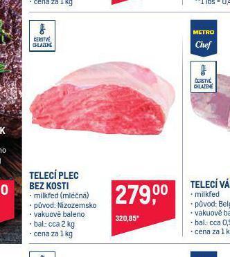 Makro Telecí plec bez kosti nabídka