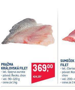 Makro Pražma královská filet nabídka