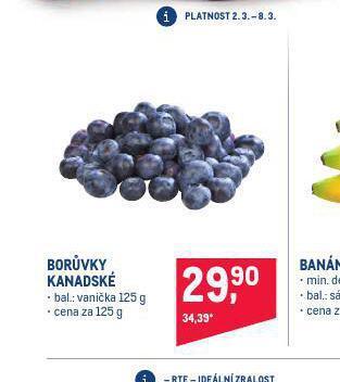 Makro Borůvky kanadské nabídka