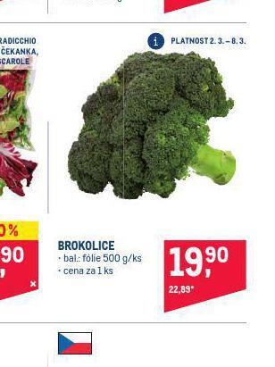 Makro Brokolice nabídka