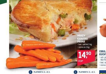 Makro Mrkev karotka praná nabídka
