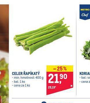 Makro Celer řapíkatý nabídka