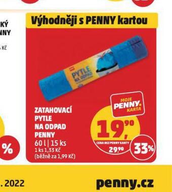 Penny Market Zatahovací pytle na odpad penny nabídka