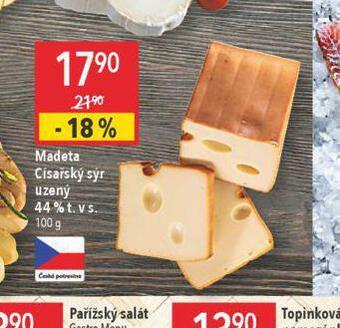 Globus Madeta císařský sýr uzený 44% nabídka